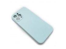 Чехол iPhone 12 Pro Max Silicone Case (Full Camera/No Logo) №26 Бриллиантово-Голубой