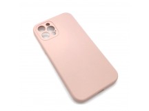 Чехол iPhone 12 Pro Silicone Case (Full Camera/No Logo) №04 Розовый Песок