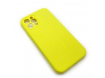 Чехол iPhone 12 Pro Silicone Case (Full Camera/No Logo) №09 Блестящий Желтый