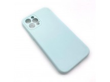 Чехол iPhone 12 Pro Silicone Case (Full Camera/No Logo) №26 Бриллиантово-Голубой