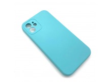 Чехол iPhone 12 Silicone Case (Full Camera/No Logo) №03 Ледяное Синее Море