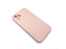 Чехол iPhone 12 Silicone Case (Full Camera/No Logo) №04 Розовый Песок