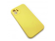 Чехол iPhone 12 Silicone Case (Full Camera/No Logo) №14 Желтый