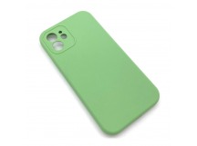 Чехол iPhone 12 Silicone Case (Full Camera/No Logo) №16 Мятно-Зеленый