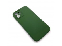 Чехол iPhone 12 Silicone Case (Full Camera/No Logo) №18 Кактус Зеленый