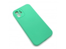 Чехол iPhone 12 Silicone Case (Full Camera/No Logo) №25 Зеленый