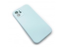 Чехол iPhone 12 Silicone Case (Full Camera/No Logo) №26 Бриллиантово-Голубой