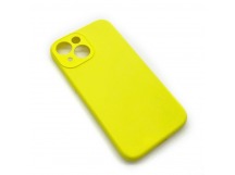 Чехол iPhone 13 Mini Silicone Case (Full Camera/No Logo) №09 Блестящий Желтый