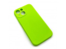 Чехол iPhone 13 Mini Silicone Case (Full Camera/No Logo) №21 Блестящий Зеленый