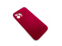 Чехол iPhone 13 Pro Silicone Case (Full Camera/No Logo) №05 Розово-Красный