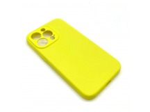 Чехол iPhone 13 Pro Silicone Case (Full Camera/No Logo) №09 Блестящий Желтый