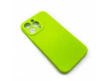 Чехол iPhone 13 Pro Silicone Case (Full Camera/No Logo) №21 Блестящий Зеленый