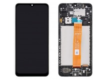 Дисплей для Samsung A125F Galaxy A12 в рамке + тачскрин (черный) 100%
