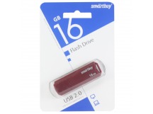 Флеш-накопитель USB 16GB Smart Buy Clue бордовый
