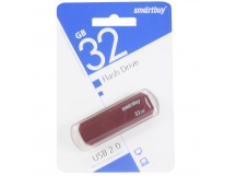 Флеш-накопитель USB 32GB Smart Buy Clue бордовый