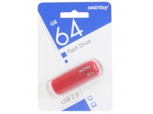Флеш-накопитель USB 64GB Smart Buy Clue красный