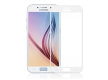 Защитное стекло Samsung 3D A3 (2017) белое силикон TPU