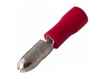 Разъем штекерный изолированный красный, штекер 4 мм 0.5-1.5 мм² (РШи-п 1.5-4/РШИп 1,25-4) "Rexant"