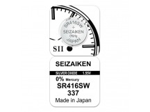 Элемент питания 337 SR416SW Silver, Oxide "Seizaiken"