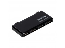 USB-хаб 2.0 на 4 порта Smartbuy SBHA-6110- K, чёрный