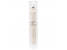 Ремешок - ApW Sport Band Apple Watch 38/40/41 mm силикон на кнопке (S) (ivory) (107185)