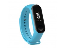 Ремешок - WB13 Xiaomi Mi Band 3/Mi Band 4 силикон на кнопке (регулируемый) (sky blue) (103179)