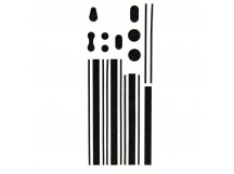 Наклейка i-color 012 (black) для Apple iPhone 4/4S (22642)