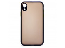 Чехол-накладка - PC041 для Apple iPhone XR (dark blue/black)