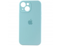 Чехол-накладка Soft Touch с закрытой камерой для Apple iPhone 13 mini (mint)