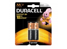 Батарейка AA Duracell LR6 Basic CN (2-BL) (24/96) (86393)