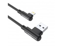 Кабель USB - Apple lightning Borofone BX58 Lucky 100см 2,4A (black) (133830)