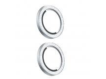 Защитное стекло iPhone 11/12/12 Mini Remax GL-68 (на заднюю камеру) Серебро со стразами