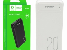                         Внешний аккумулятор 20000 mAh Denmen DP10 (белый)*