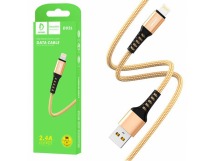 Кабель USB - Lightning DENMEN D02L (золото) 1м