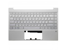 Топ-панель HP Pavilion 13-bb серебро с подсветкой