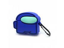 Чехол-кейс для наушников AirPods Pro силиконовый Амонг ас синий