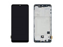 Дисплей для Samsung A415F Galaxy A41 в рамке + тачскрин (черный) (In-Cell)