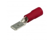 Клемма плоская изолированная красная, штекер 4.8 мм 0.5-1.5 мм² (РПи-п1.5-(4.8)/РПИп1,25-5) "Rexant"