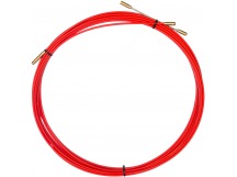 Протяжка кабельная (мини УЗК в бухте), стеклопруток, d=3,5 мм,10 м, красная "Rexant"