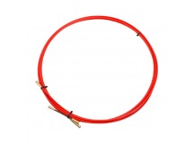 Протяжка кабельная (мини УЗК в бухте), стеклопруток, d=3,5 мм, 5 м, красная "Rexant"