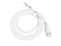 Кабель USB - Lightning (для iPhone) Hoco X40 (плоский) Белый