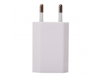 Сетевое зарядное устройство 1USB 1A 5W Foxconn OR плоский белый в упаковке 