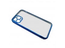 Чехол iPhone 11 Pro Силикон Прозрачный (Style under iPhone 12) Синий