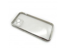 Чехол iPhone 12 Pro Style Силикон Прозрачный Серебряный