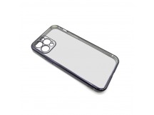 Чехол iPhone 12 Pro Style Силикон Прозрачный Черный