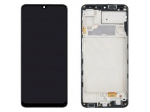 Дисплей для Samsung A225F Galaxy A22 в рамке + тачскрин (черный) 100%