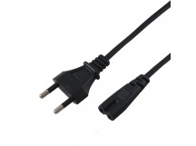 Шнур сетевой для аппаратуры, вилка - евроразъем С7, кабель 2x0,5 мм² 3,0м "Rexant"