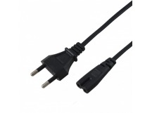 Шнур сетевой для аппаратуры, вилка - евроразъем С7, кабель 2x0,75 мм² 3,0м "Rexant"