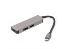 Хаб Type-C - BYL-2011N (HDMI, USBx2) (gray) (127303)