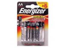Батарейка AA Energizer LR6 Max (6-BL) (72)(77149)